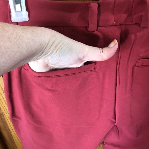 NWT Swet Tailor Everyday Chino Shorts Red Wine - 33 - Picture 7 of 9